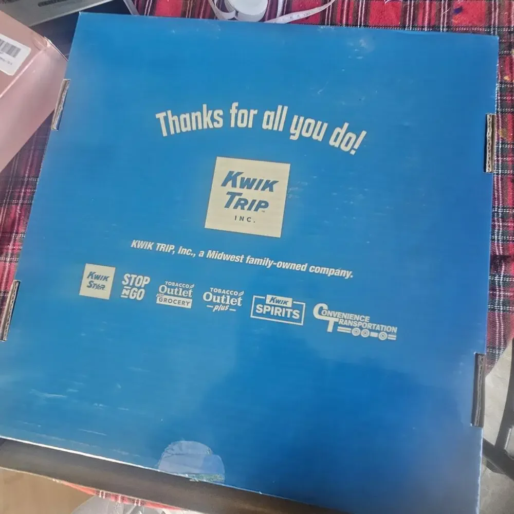 Kwik Trip Employee Gift Bamboo Cutting Board Serving Platter Set New In Box